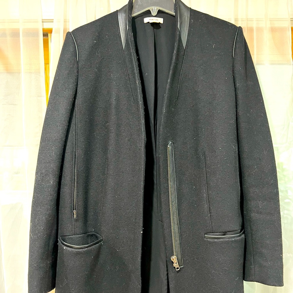 Black Helmut Lang coat